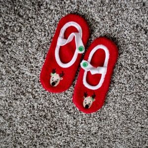 christmas reindeer house shoes